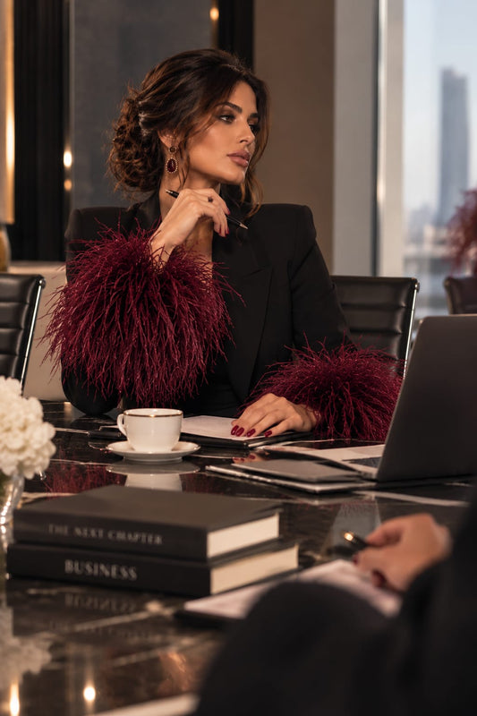 The Ostrich Plume Cuffs