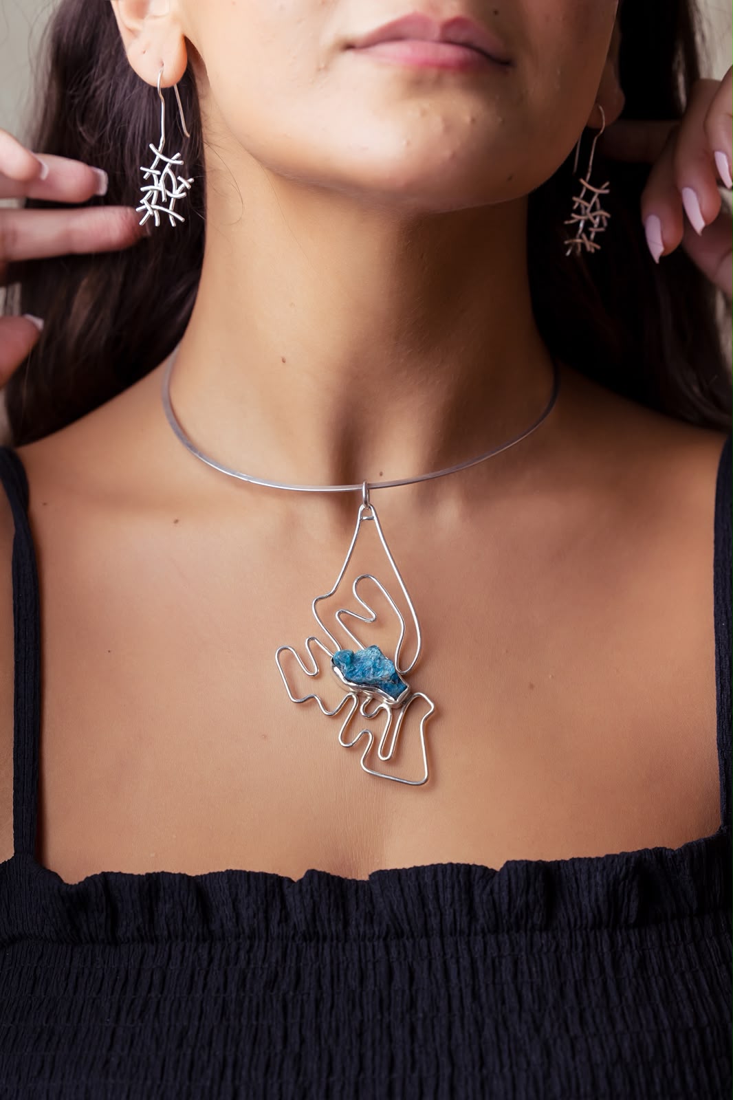 The Azure Sculpture Pendant