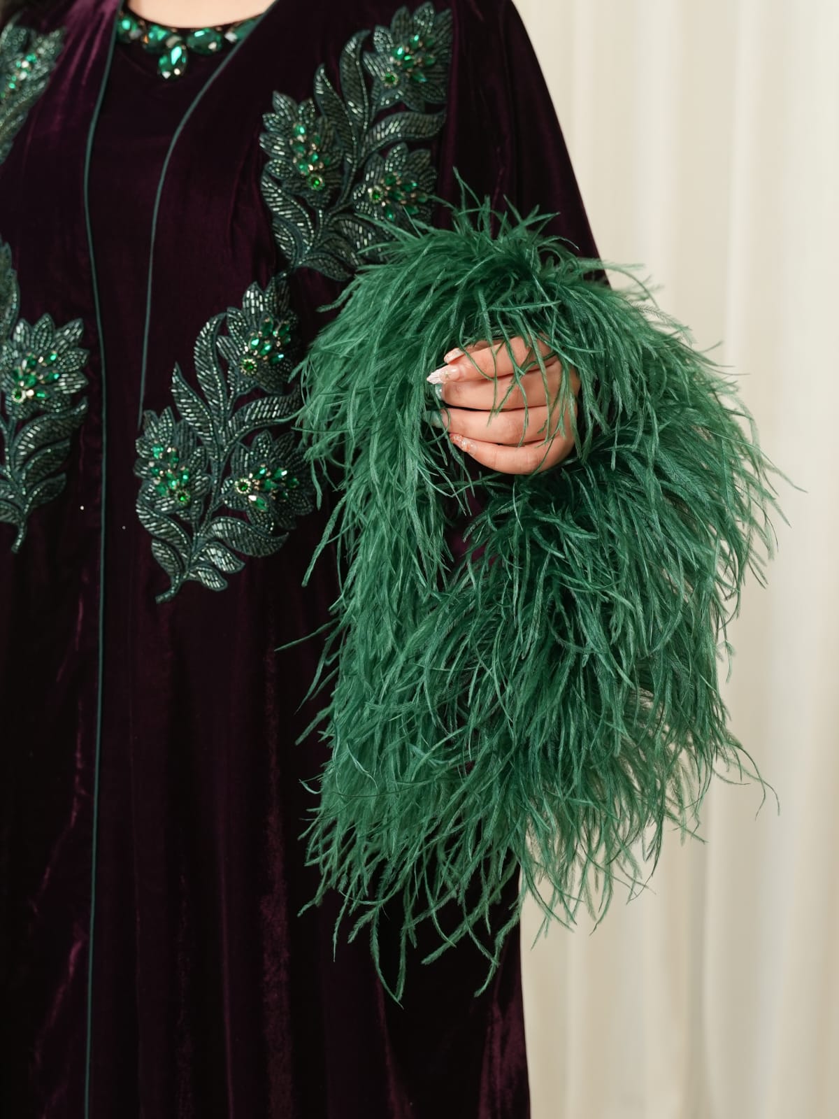 SAE Peacock Abaya