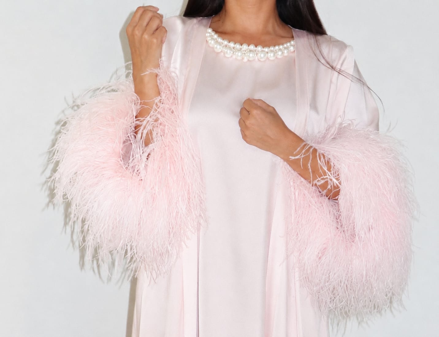 SAE Pearl Veil Abaya