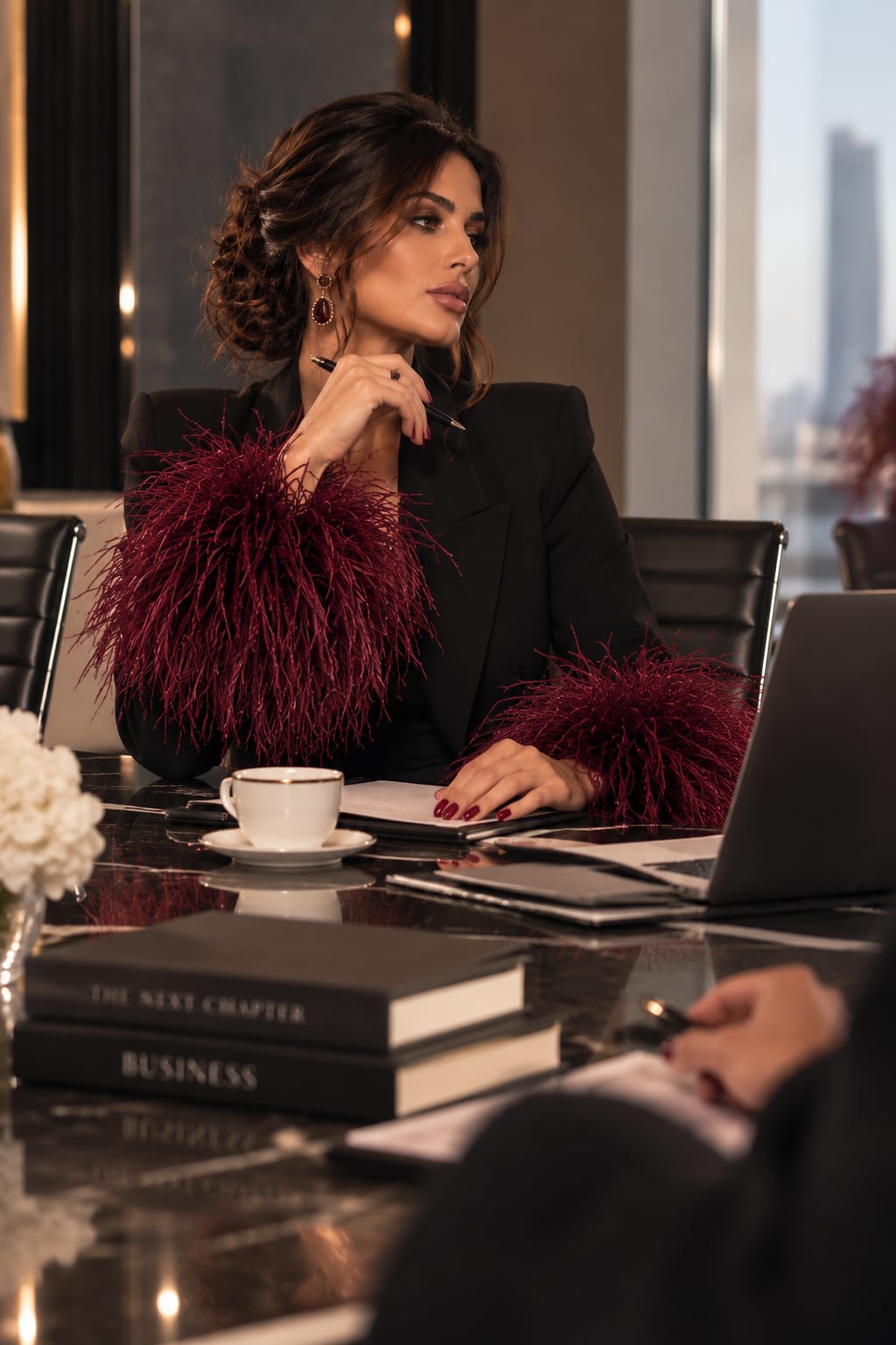 The Ostrich Plume Cuffs
