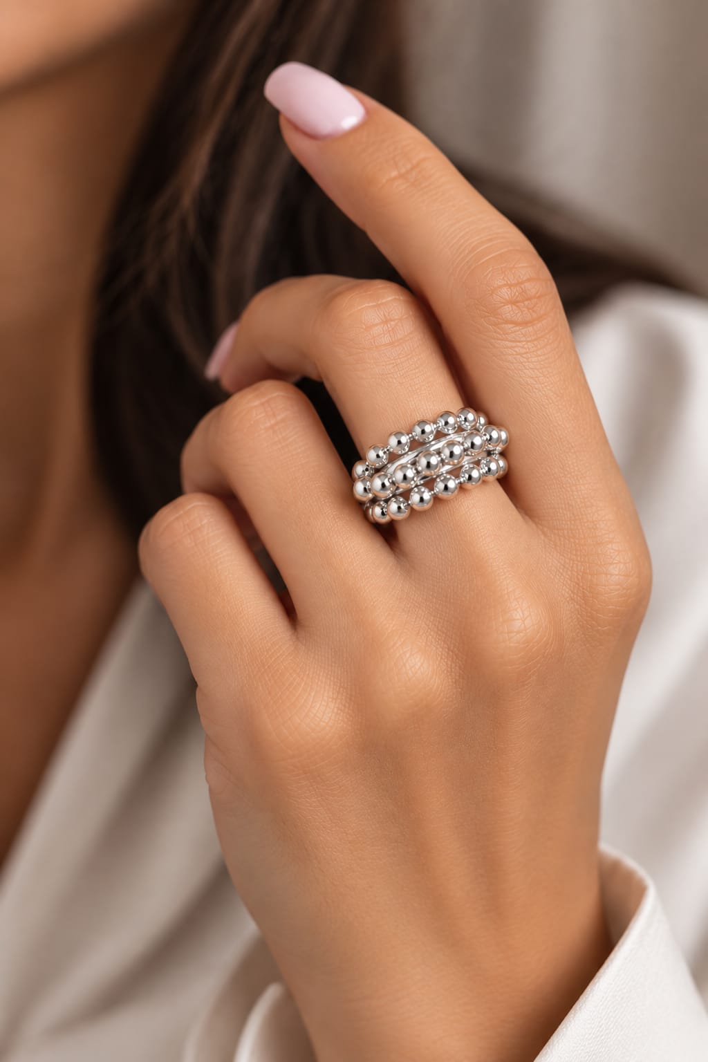 Silver Orbit Ring Collection