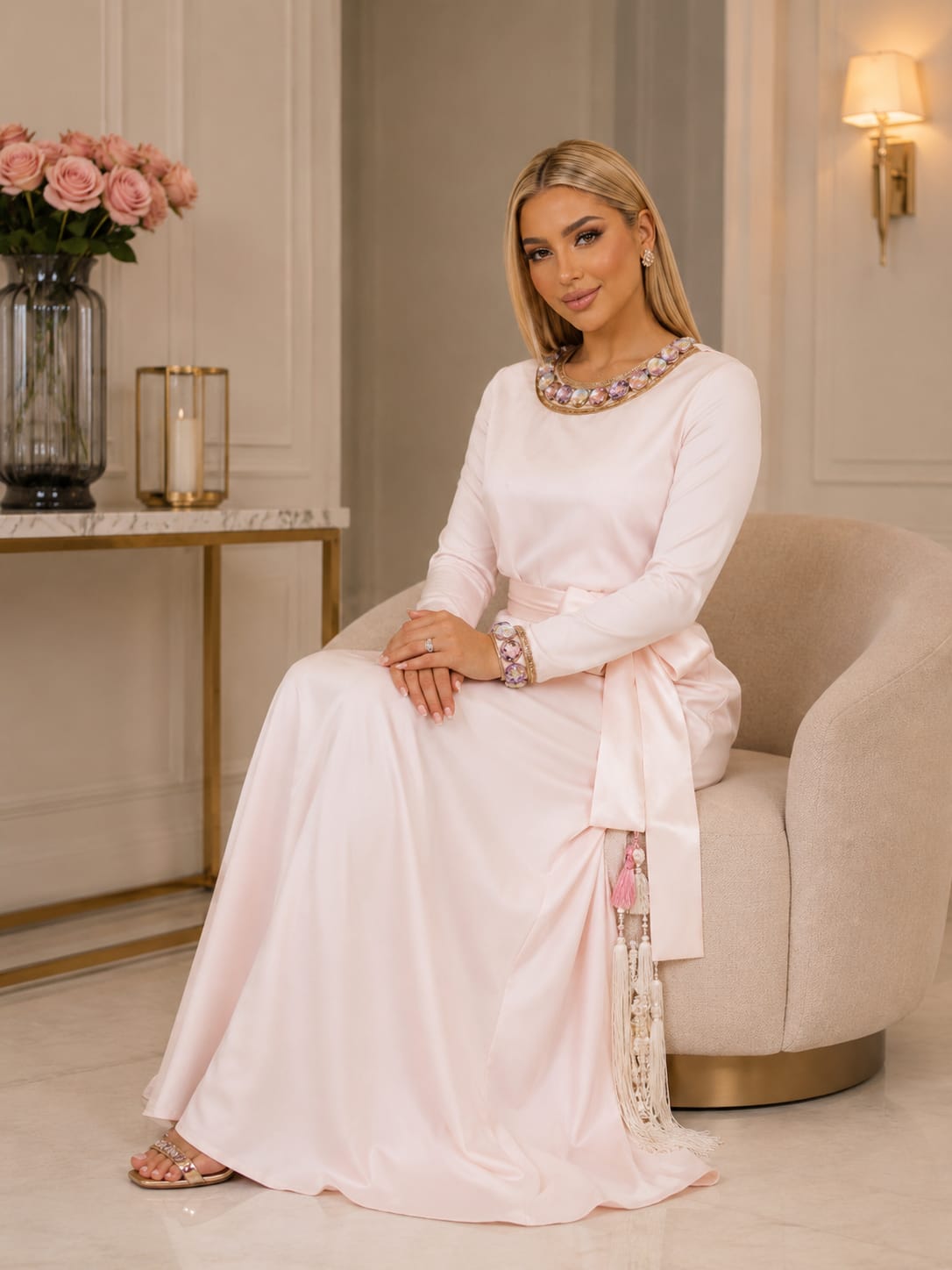SAE Rose Luxe Abaya