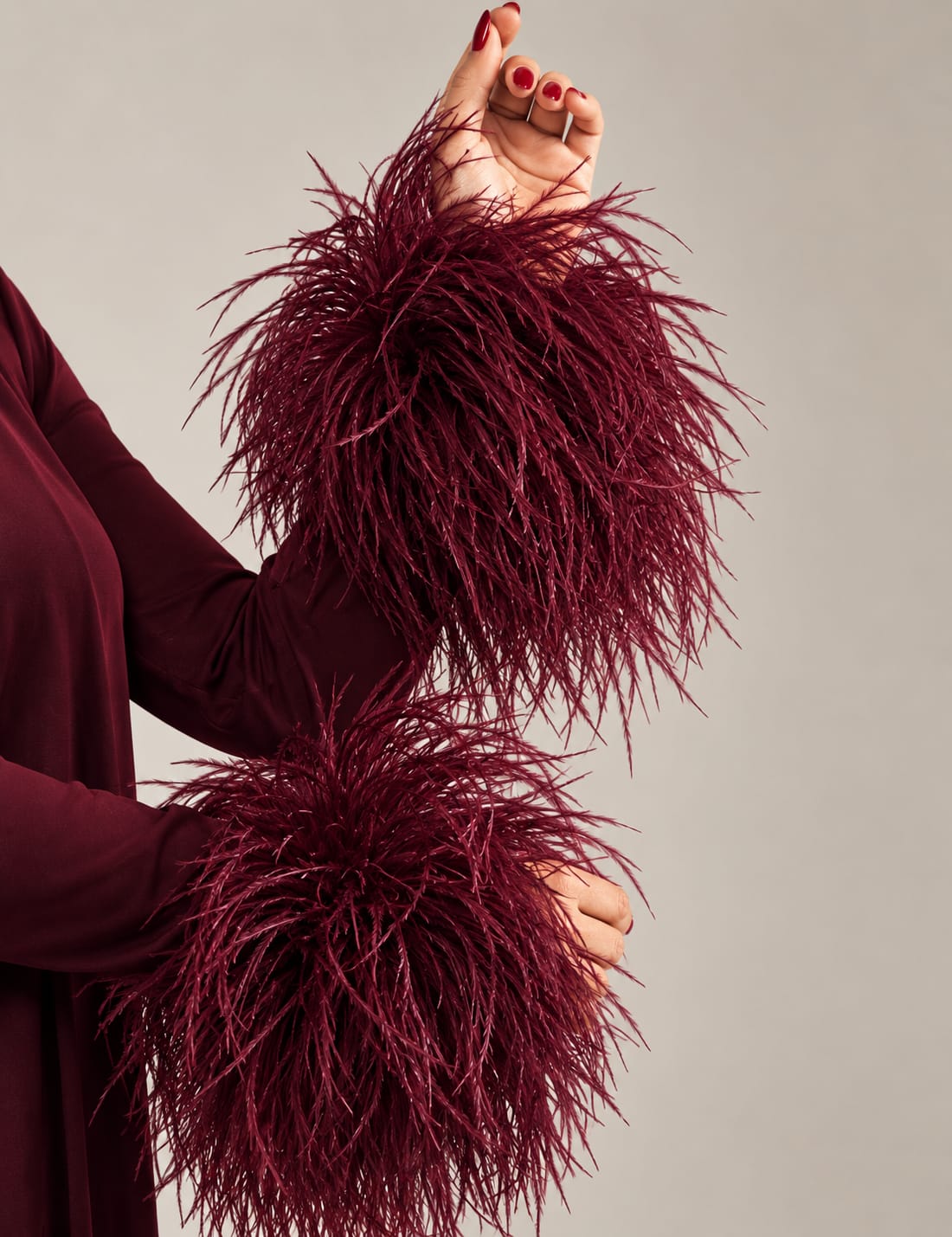 The Ostrich Plume Cuffs
