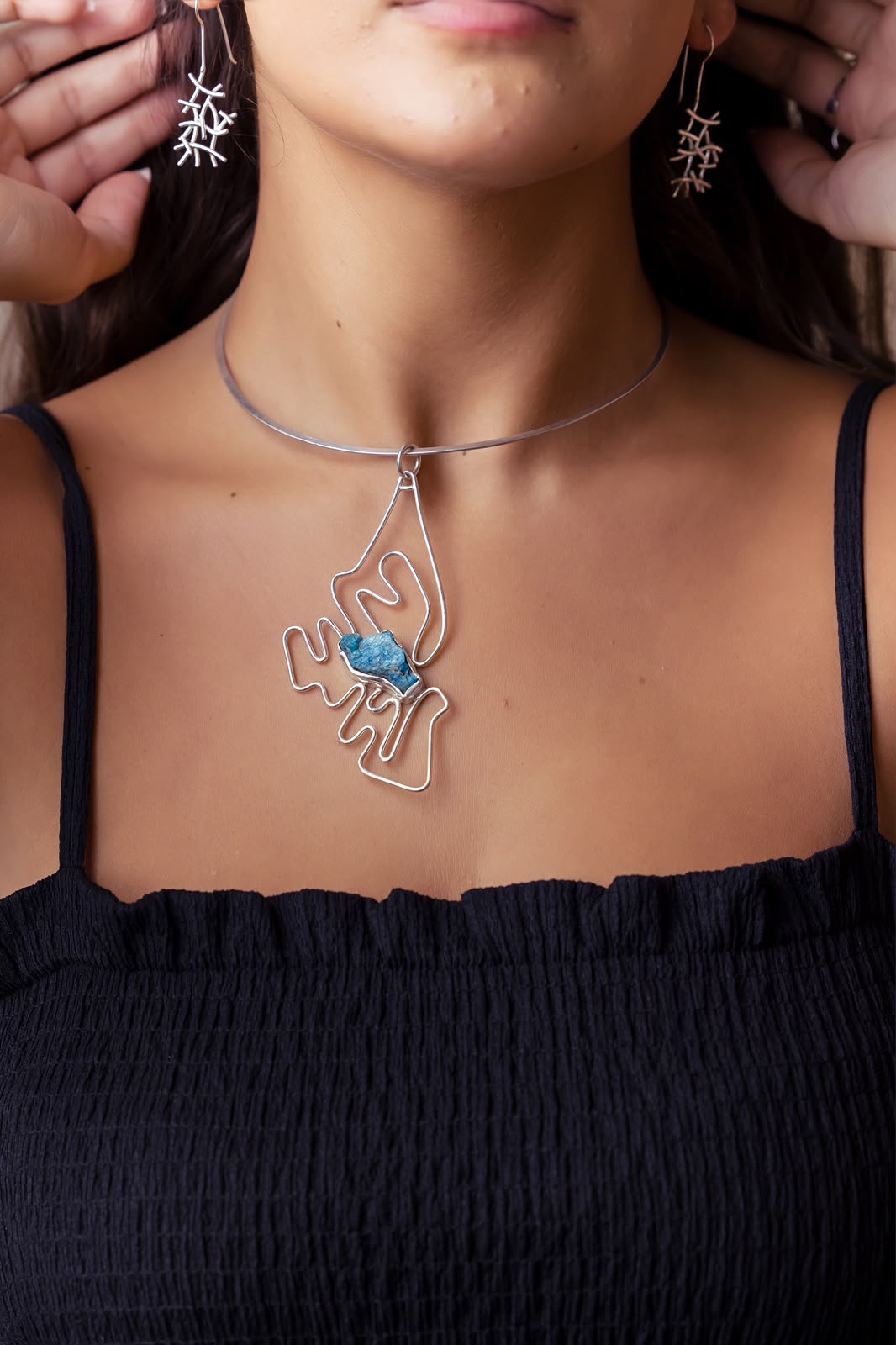 The Azure Sculpture Pendant