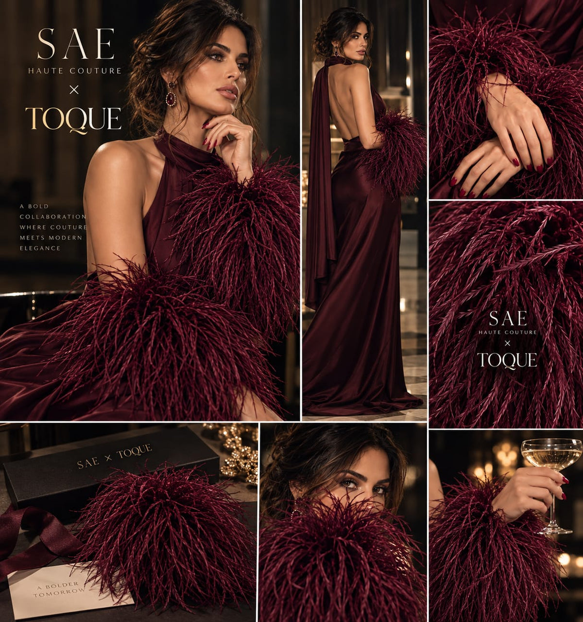 The Ostrich Plume Cuffs