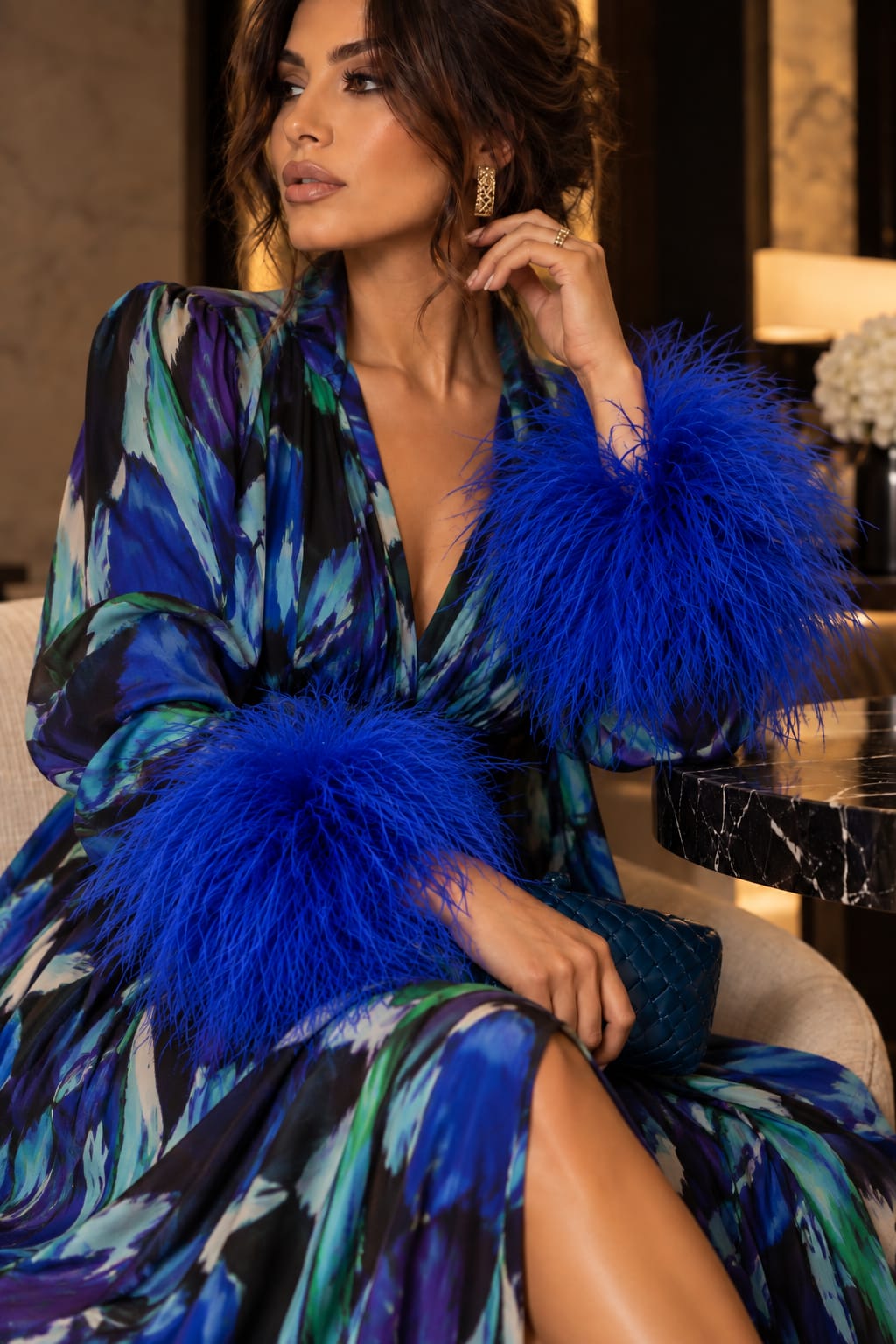 Azure Plume Cuffs