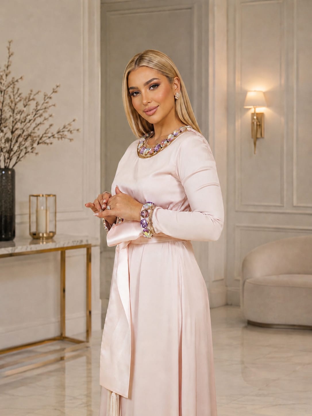 SAE Rose Luxe Abaya