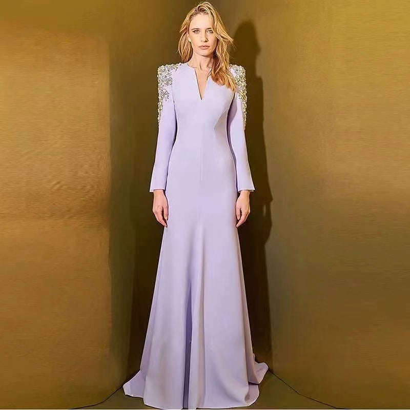 Lilac Majesty Evening Gown