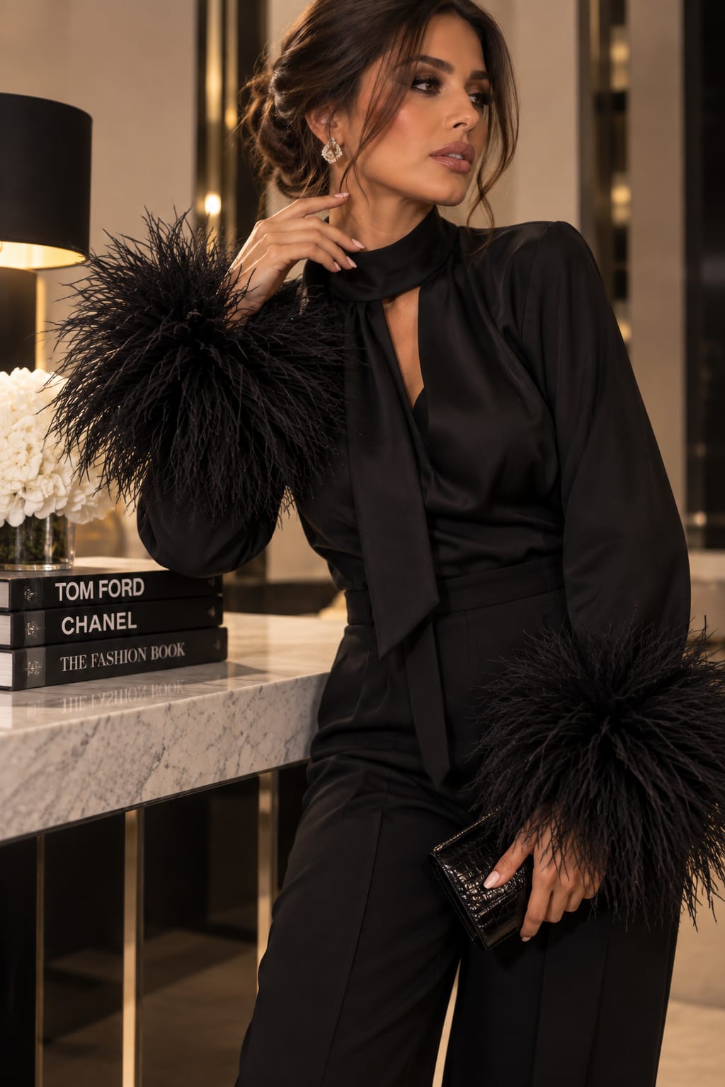 Midnight Plume Cuffs
