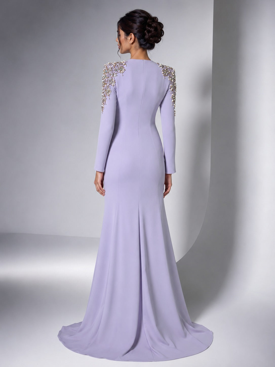 Lilac Majesty Evening Gown