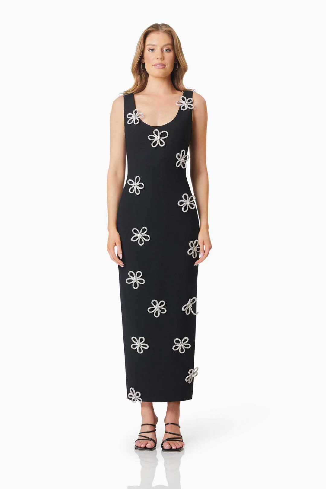 Floral Detail Midi Dress
