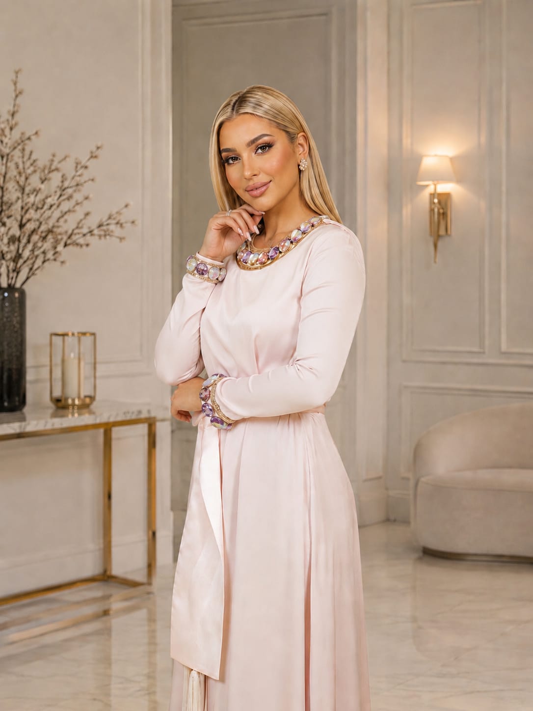 SAE Rose Luxe Abaya