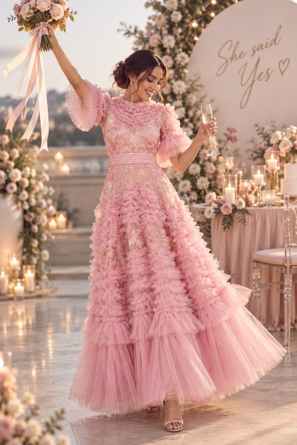 Rosé Rêverie Gown
