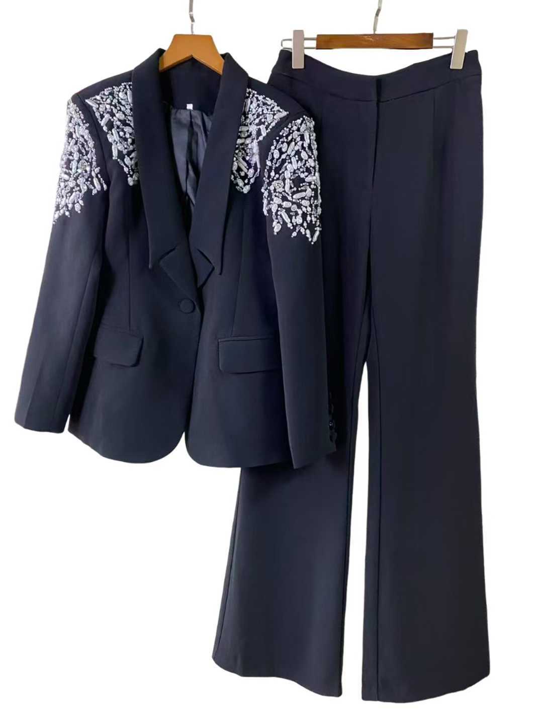 Aziza Rhinestone Blazer set