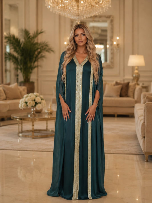 SAE Petrol Green Abaya