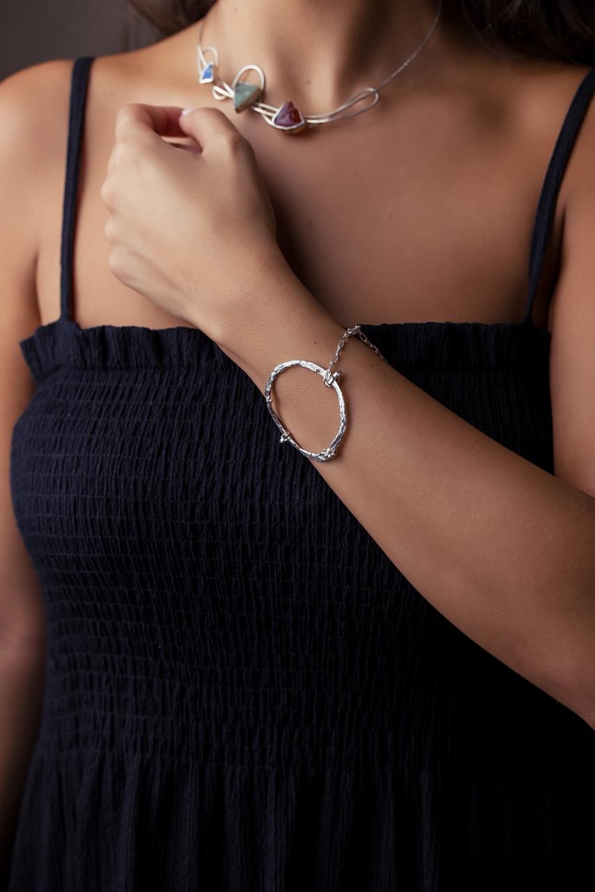 Pure Silver Infinity Loop Bracelet