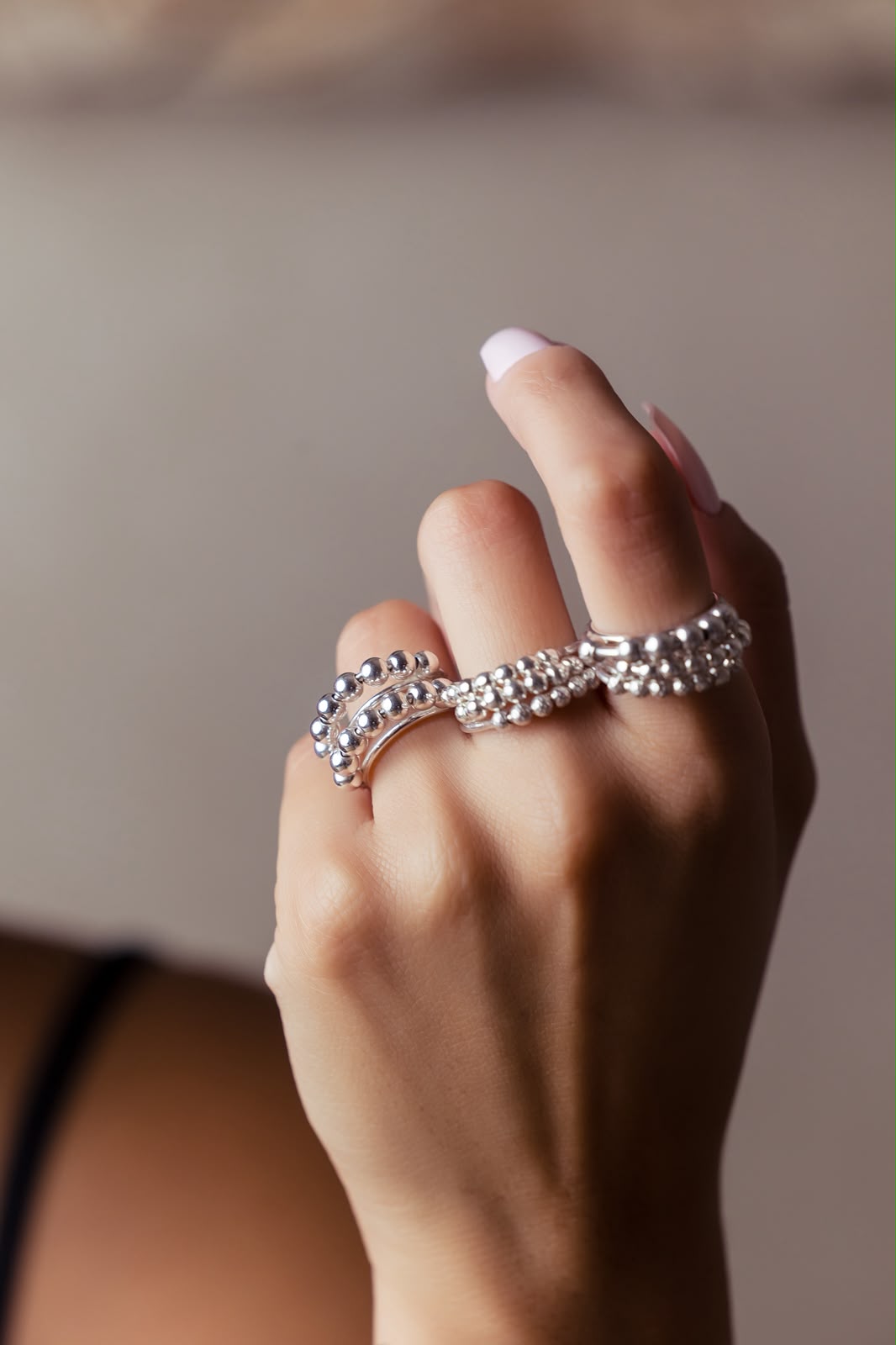 Silver Orbit Ring Collection