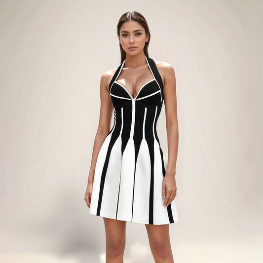 Monochrome Muse Dress