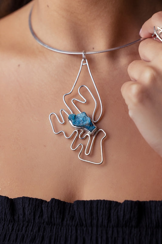 The Azure Sculpture Pendant