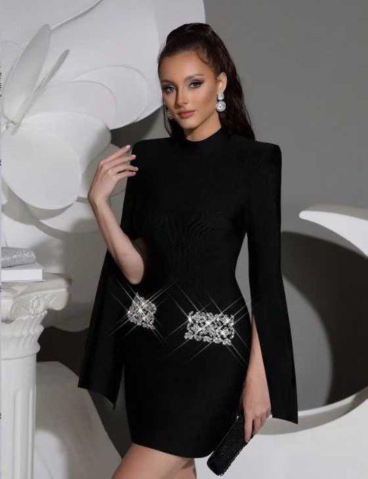 Cape Sleeve Dress