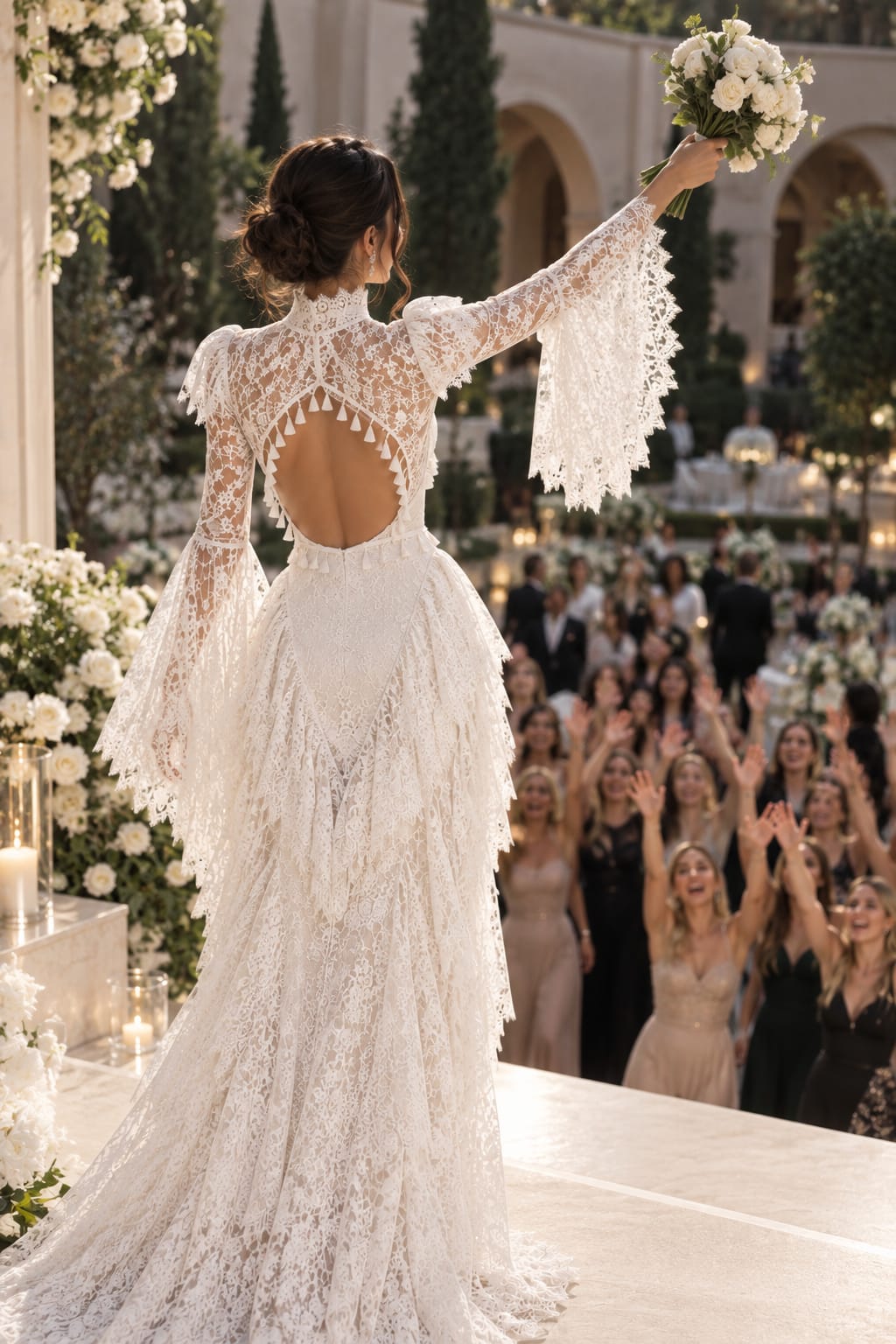 Midnight Lace Gown